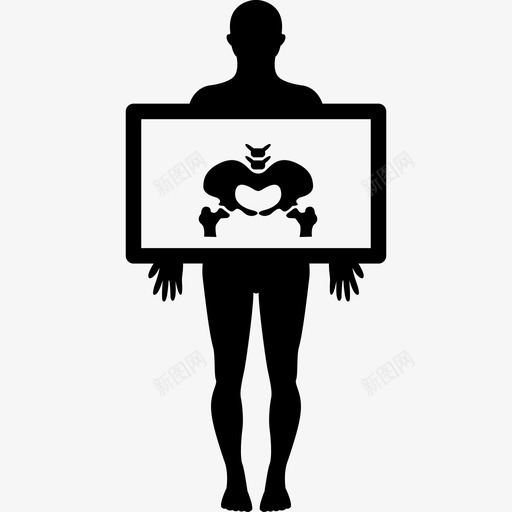 站着的人手人身体部位的X光图像图标svg_新图网 https://ixintu.com 人 站着的人手 身体部位的X光图像
