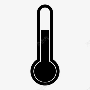 温度计度热图标图标