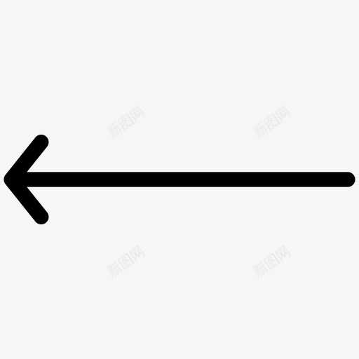 左箭头线图标向左移动svg_新图网 https://ixintu.com 向左移动 回放 导航 左箭头 形状 移动 箭头视图 线图标