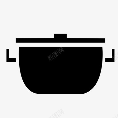 烹饪锅最好的锅厨房图标图标