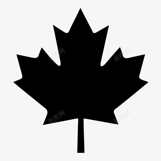 枫叶植物自然图标svg_新图网 https://ixintu.com 加拿大 加拿大国旗叶 枫叶 植物 环境 生态 绿色 自然