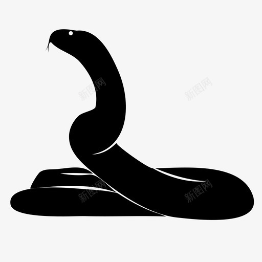 蛇动物冷血动物图标svg_新图网 https://ixintu.com 冷血动物 动物 爬行动物 蛇