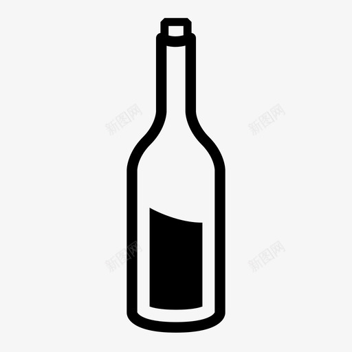 采购产品瓶子葡萄酒容器图标svg_新图网 https://ixintu.com 容器 液体 烈酒 玻璃器皿 葡萄酒 软木塞 酒 采购产品瓶子