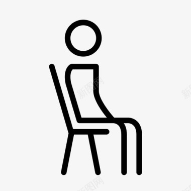 坐着椅子男人图标图标