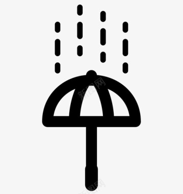 雨伞装备防护图标图标