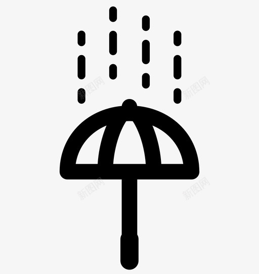 雨伞装备防护图标svg_新图网 https://ixintu.com 装备 防护 防雨 防风雨 雨伞 雨具
