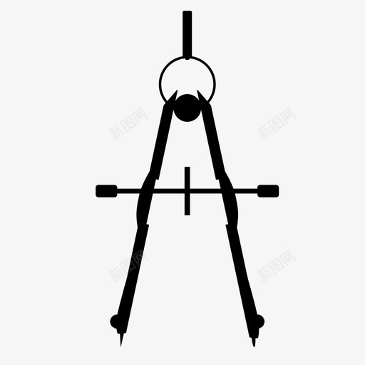 指南针几何学绘图工具图标svg_新图网 https://ixintu.com 几何学 工艺 建筑 指南针 绘图 绘图工具 艺术家 设计