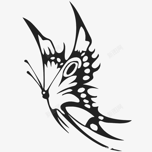 蝴蝶虫子飞行图标svg_新图网 https://ixintu.com 图案 昆虫 浪漫 翅膀 虫子 蝴蝶 飞行