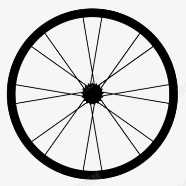 自行车轮子自行车公路图标图标