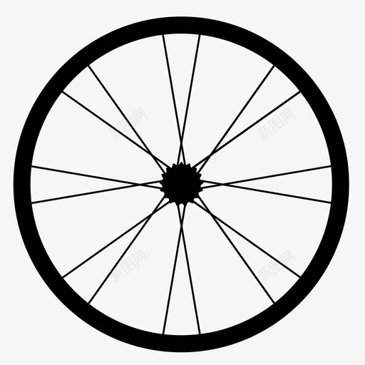 自行车轮子自行车公路图标svg_新图网 https://ixintu.com 交通 公路 自行车 自行车轮子