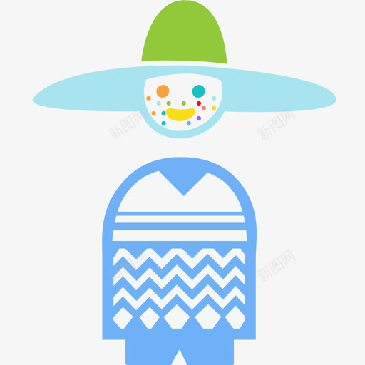 人物男人墨西哥人图标svg_新图网 https://ixintu.com 人物 墨西哥人 墨西哥人帽子 户外法 斗篷 男人 罩衫