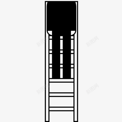 档案员指挥高度图标svg_新图网 https://ixintu.com 指挥 档案员 梯子 组织 高度