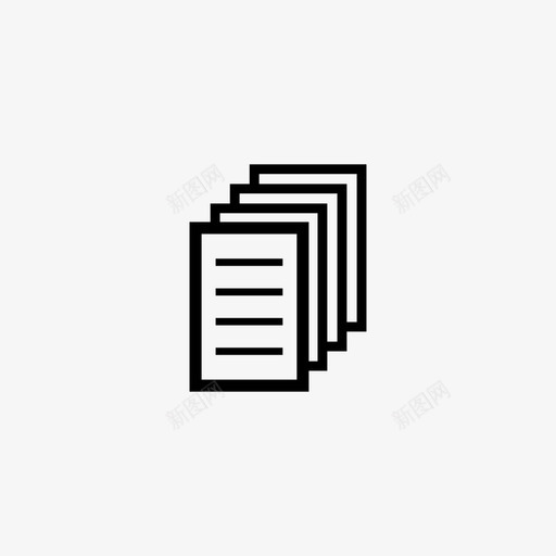 文档小尺寸图标svg_新图网 https://ixintu.com 办公用品 小 小型简单型 尺寸 微型 文档 简单 简约型 精简版 纸张