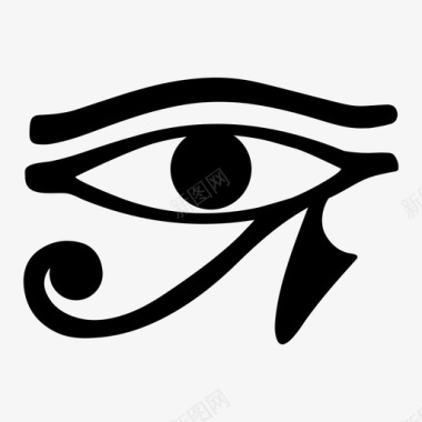 荷鲁斯之眼埃及保护的象征图标图标
