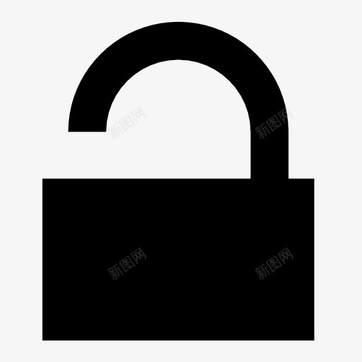 开锁门钥匙图标svg_新图网 https://ixintu.com 安全 开锁 打开 钥匙 门