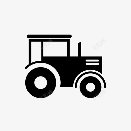 拖拉机农业农作物图标svg_新图网 https://ixintu.com 农业 农作物 农用车 拖拉机