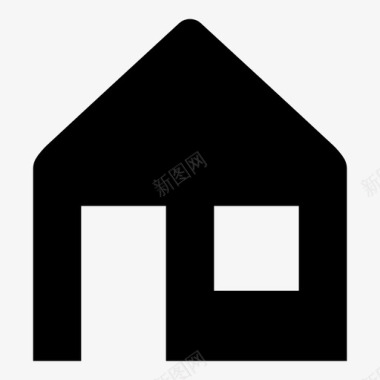 房屋住所屋顶图标图标