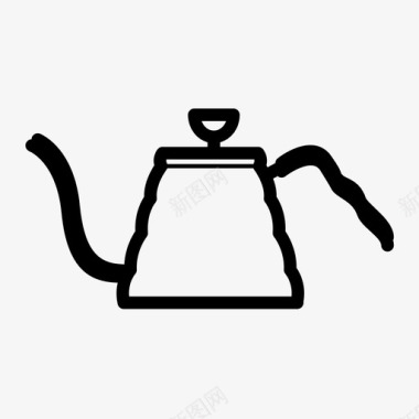 滴水壶咖啡设备图标图标
