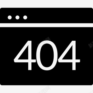 错误404窗口windows-实心图标图标