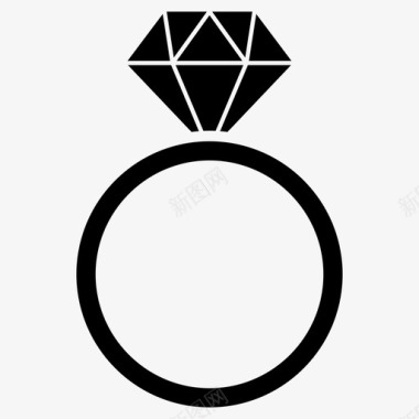 戒指富人婚姻图标图标