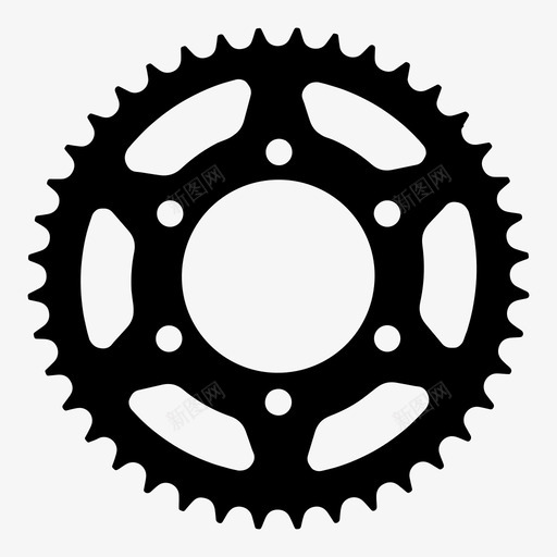齿轮自行车齿轮自行车零件图标svg_新图网 https://ixintu.com 机器零件 自行车 自行车链轮 自行车零件 自行车齿轮 齿轮