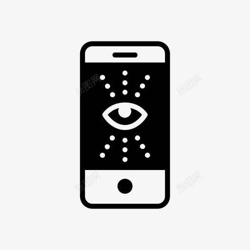 间谍智能手机网络安全图标svg_新图网 https://ixintu.com 智能手机 网络安全 间谍