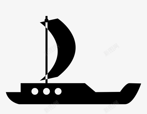 帆船旅行运输图标svg_新图网 https://ixintu.com 交货 帆船 旅行 海 船 运输 远洋