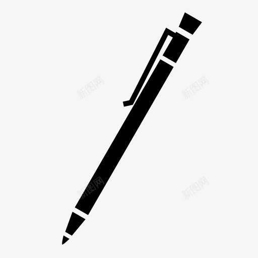 钢笔签名机械铅笔图标svg_新图网 https://ixintu.com 写作 机械铅笔 签名 钢笔