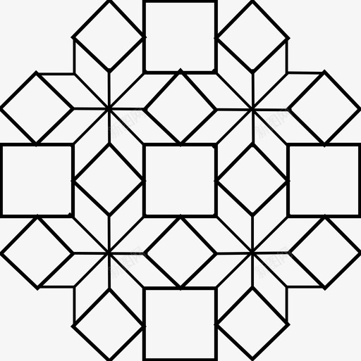 阿拉伯花纹法特米几何学图标svg_新图网 https://ixintu.com 几何学 几何设计 图案 法特米设计 窗户设计 阿拉伯花纹设计