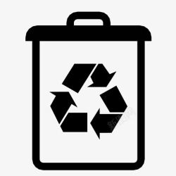罐头垃圾回收站罐头环保图标高清图片