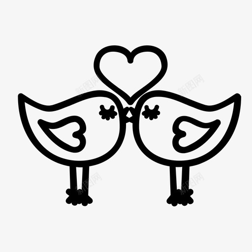 恋爱中的鸟亲吻的鸟鸟的爱图标svg_新图网 https://ixintu.com 亲吻的鸟 啄 恋爱 恋爱中的鸟 飞翔 鸟的爱