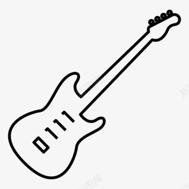 电吉他歌手摇滚乐图标图标