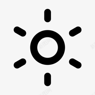 阳光温暖晴朗的天气图标图标