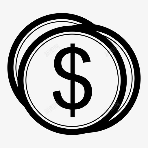 美元电子商务经济图标svg_新图网 https://ixintu.com 世界货币 商店 电子商务 经济 美元 美国 货币 购买 购物 购物者