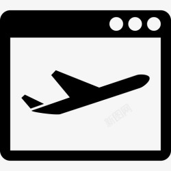 机场数据旅游网络流量营销图标高清图片