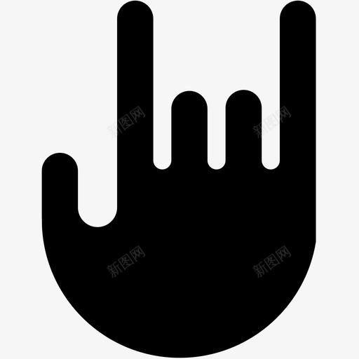 摇滚音乐喇叭图标svg_新图网 https://ixintu.com 喇叭 手势 手指 手符号 摇杆 摇滚 音乐
