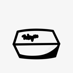 罗杰斯汉堡盒套餐快餐图标高清图片