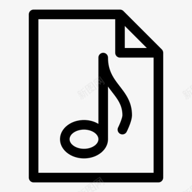 音乐文件声音音符图标图标