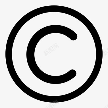 版权舍入保留权利图标图标