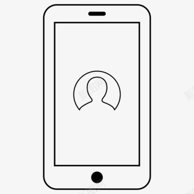 移动用户智能手机用户电话用户图标图标