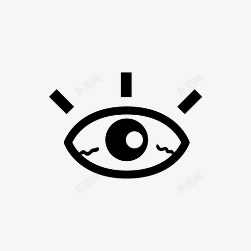 觉知眼视眼图标svg_新图网 https://ixintu.com 眼 视 觉 觉知眼