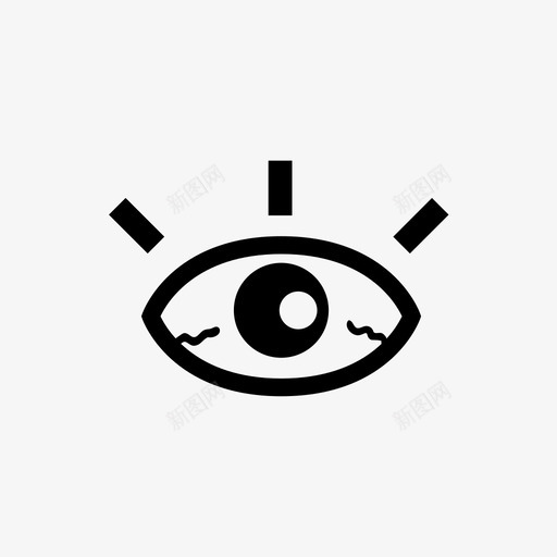 觉知眼视眼图标svg_新图网 https://ixintu.com 眼 视 觉 觉知眼