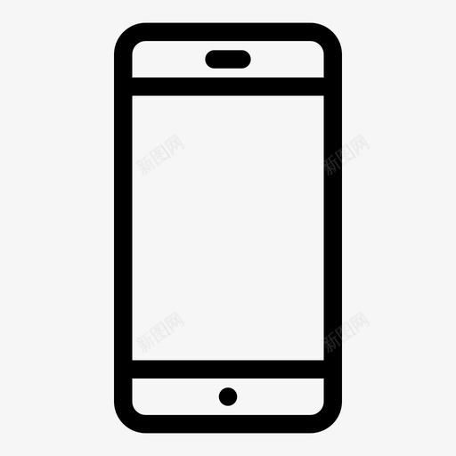 手机屏幕iphone图标svg_新图网 https://ixintu.com iphone 屏幕 手机 电话 苹果 设备 通话