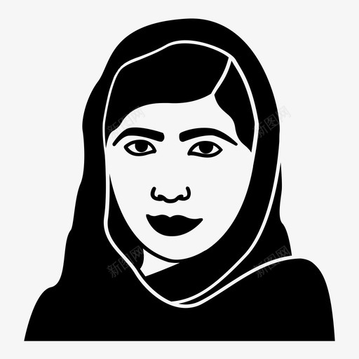 玛拉拉·优素福女性青少年图标svg_新图网 https://ixintu.com 女孩 女强人 女性 女权主义者 巴基斯坦人 玛拉拉·优素福 素描 英雄 青少年