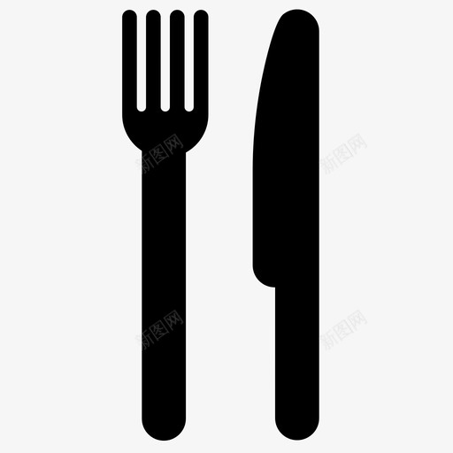 采购产品银器午餐刀和叉图标svg_新图网 https://ixintu.com 刀和叉 午餐 叉和刀 早餐 晚餐 采购产品银器 食物 餐具