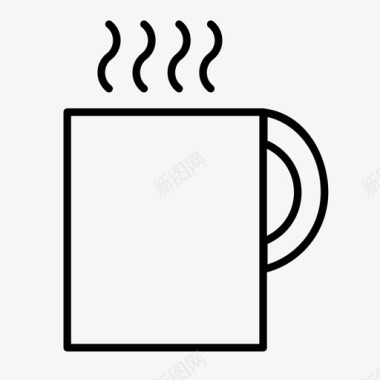 马克杯热茶热饮图标图标