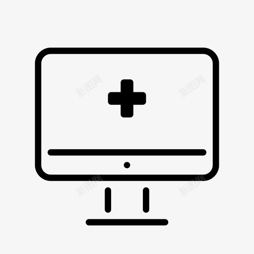 计算机病历医院图标svg_新图网 https://ixintu.com 健康 医院 在医院 帮助 应用程序 援助 电子健康记录 电子病历 病历 程序 计算机