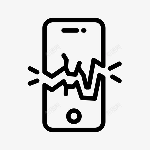 手机坏了iphone坏了屏幕坏了图标svg_新图网 https://ixintu.com iphone坏了 屏幕坏了 手机坏了 手机开发坏了 技术坏了 智能手机坏了