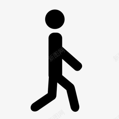 步行人行人图标图标