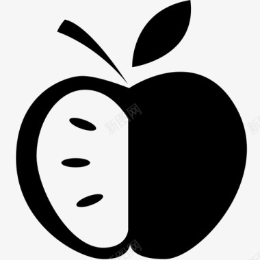 苹果零食种子图标图标
